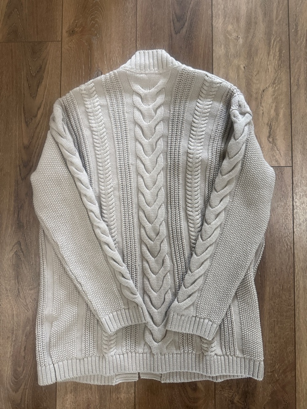 Haven Well Within Cable Knit Open Cardigan - Beige - Picture 3 of 3